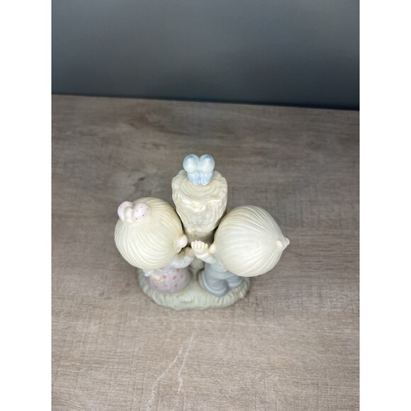 Precious Moments Thee I Love Figurine E-3116 I Love You Boy Girl Tree Hourglass - Picture 3 of 6